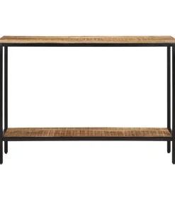 Wandtafel 100x35x70 cm massief ruw mangohout