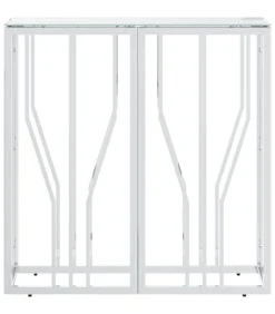 Wandtafel 70x30x70 cm roestvrij staal en glas