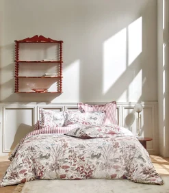 WATER GARDEN Rose - Kussensloop Satijn katoen