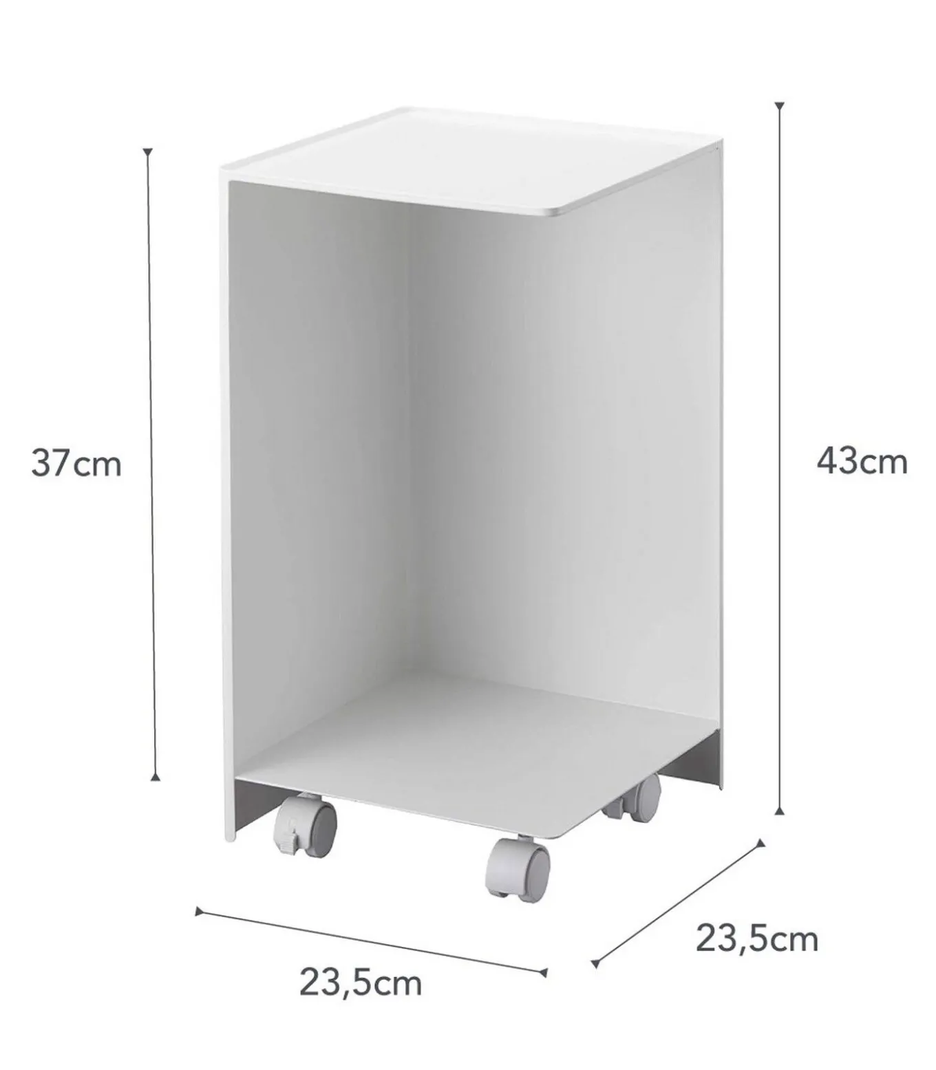 WC Rolhouder met Wieltjes - Tower - Wit