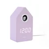 Wekker Cuckoo Led - Paars - 9x9x15.8cm