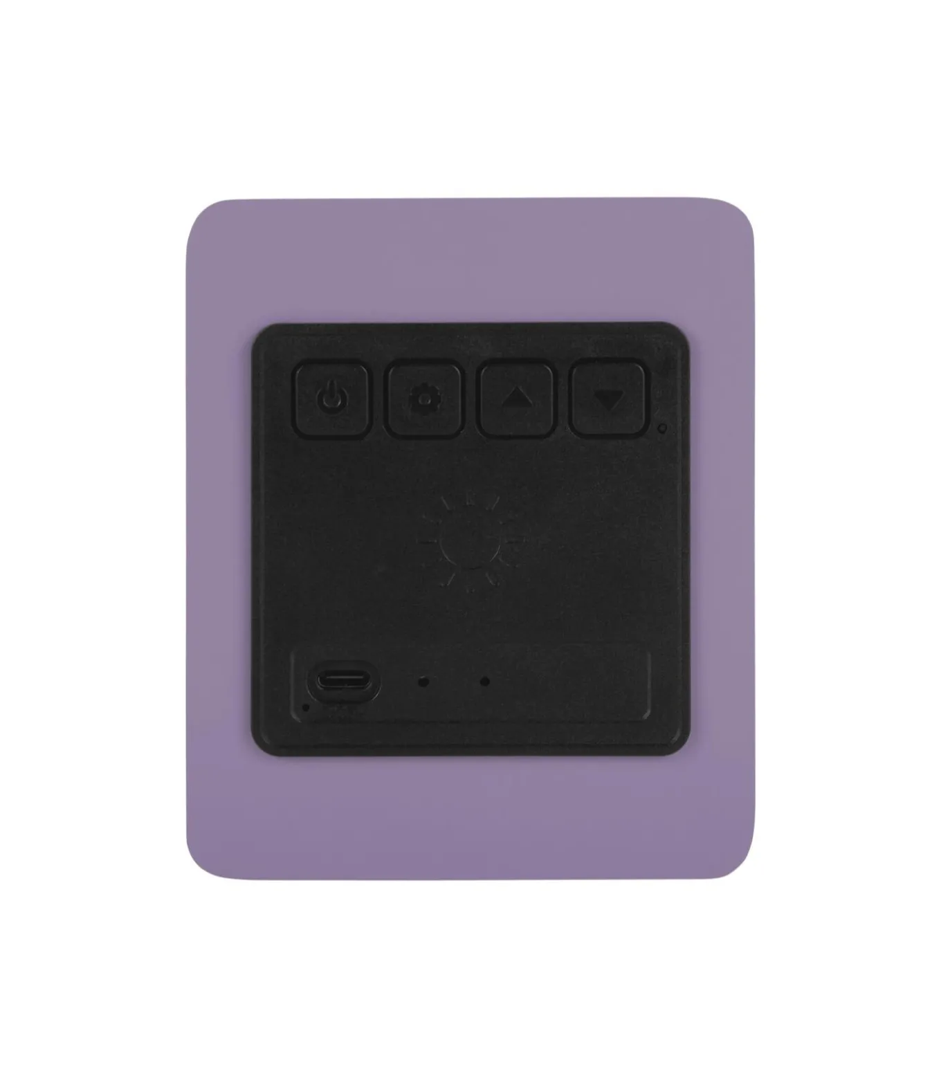 Wekker Funky Vibes - Matpaars - 9.5x6.5x11.5cm