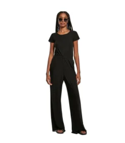 Wijd geribde jumpsuit voor dames