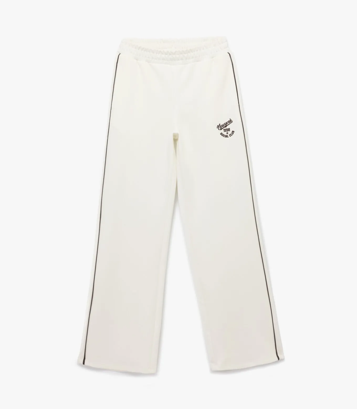 Wijd uitlopende joggingbroek met elastische taille en print