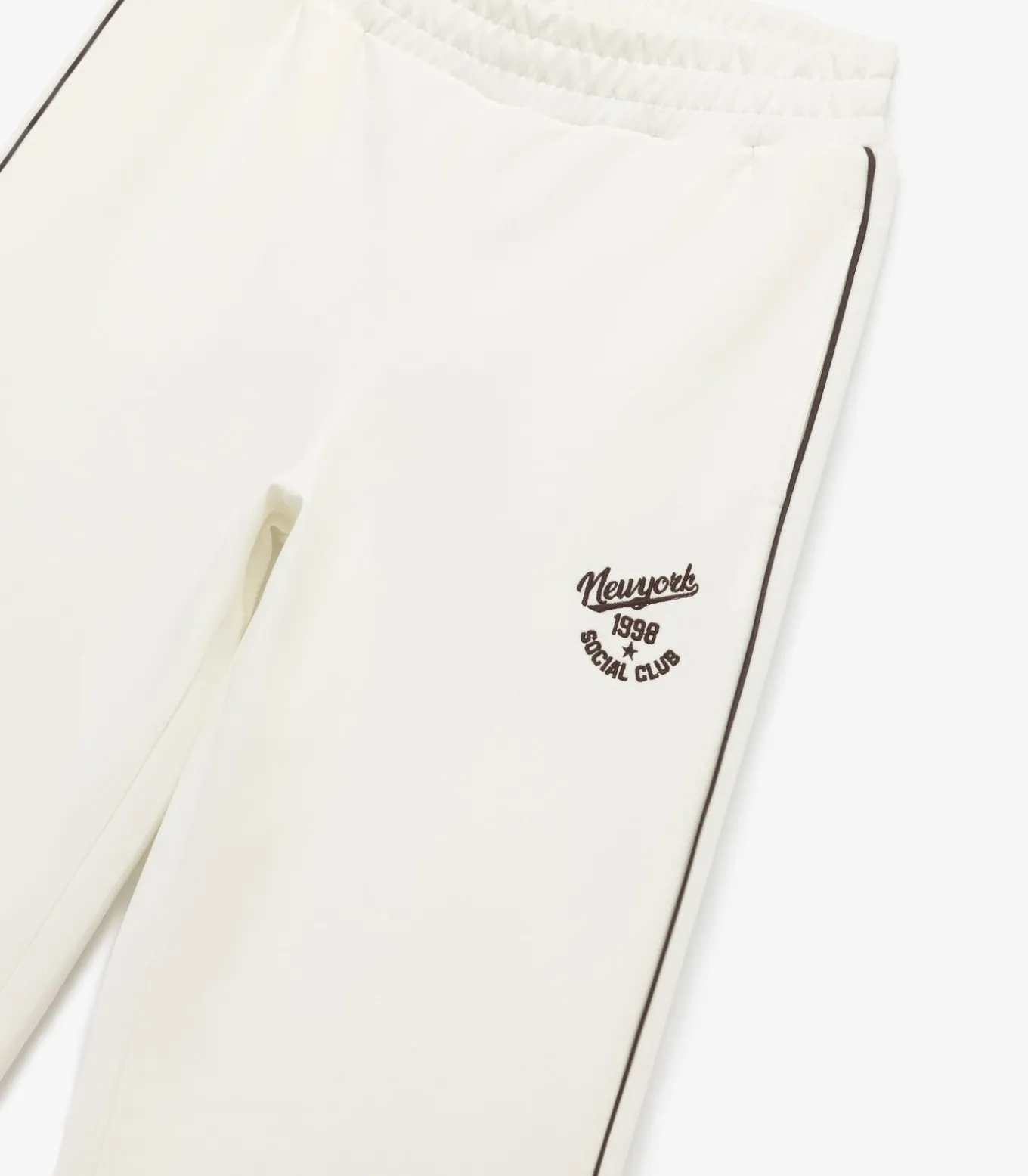 Wijd uitlopende joggingbroek met elastische taille en print