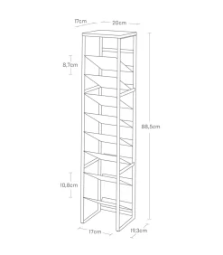Wijnrek / Flessenrek - 16 flessen - Tower - Wit