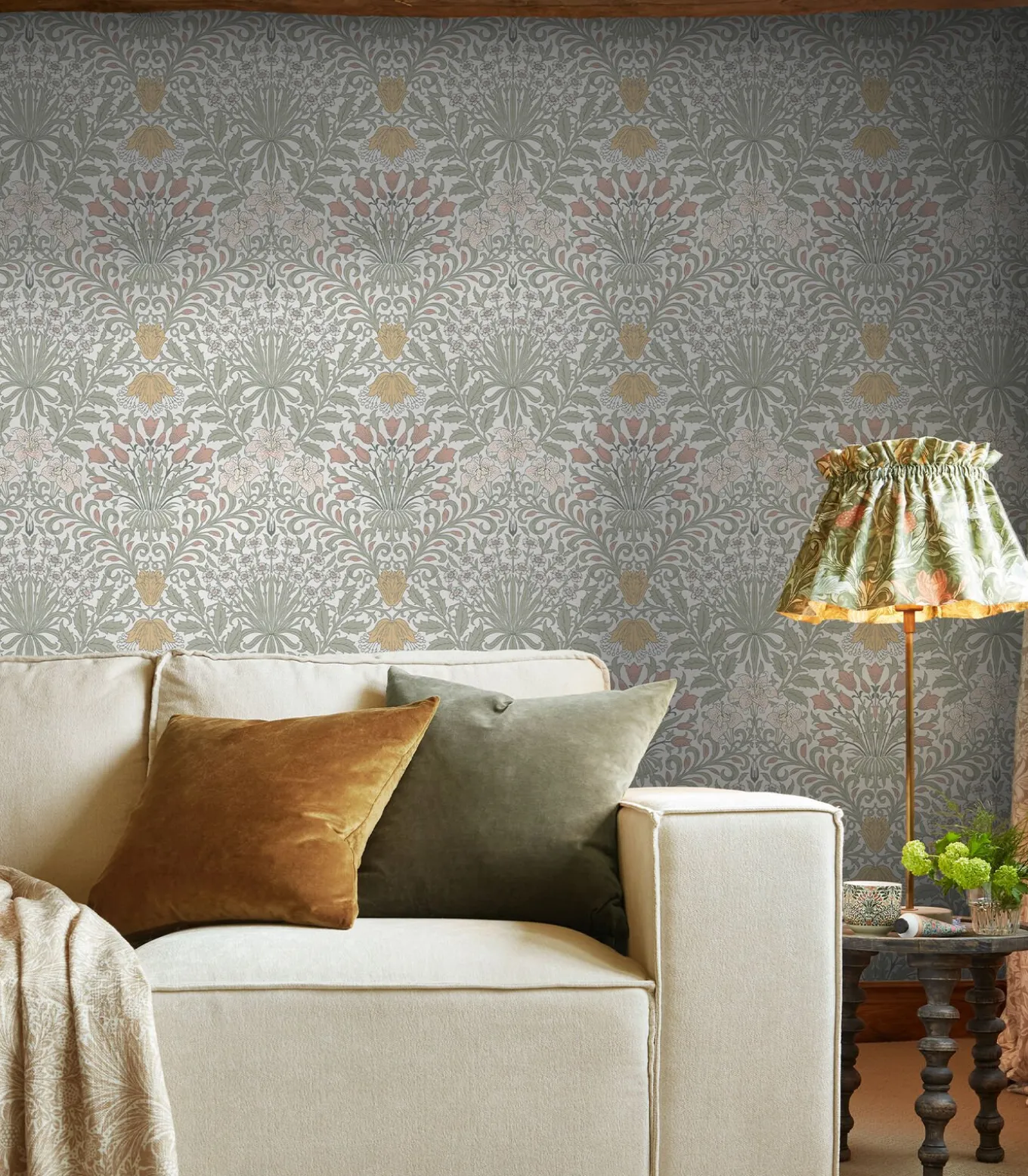 William Morris at Home Vliesbehang - Garden Soft Sage - 1000x52