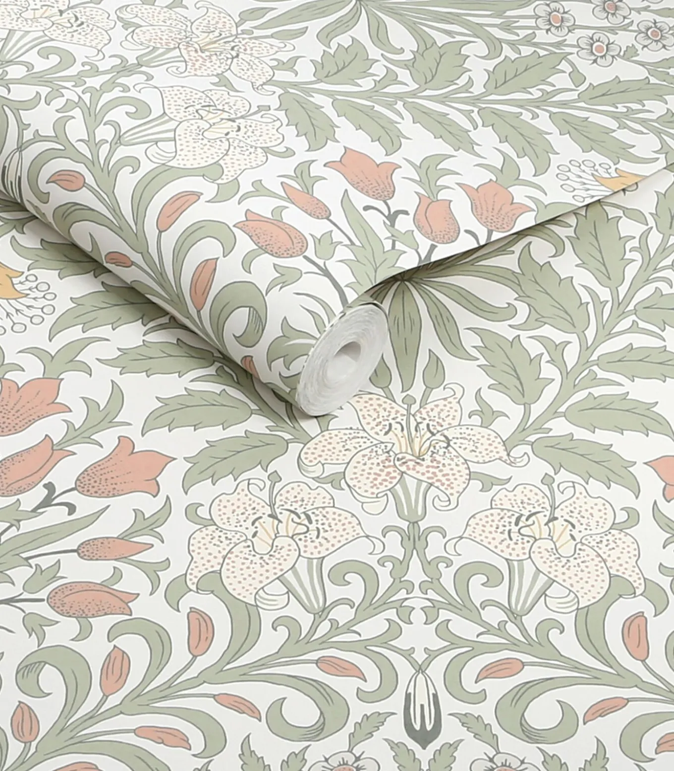 William Morris at Home Vliesbehang - Garden Soft Sage - 1000x52