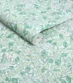 William Morris at Home Vliesbehang - Honeysuckle Breeze - 1000x52