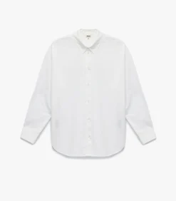 Witte Katoenen Blouse Lange Mouwen