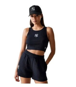 Wmns Mlb Midi Le Crop Tank Neyyan Blk