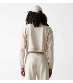 Wmns Mlb Tonal Crop Qrtr Zip Losdod Ltc