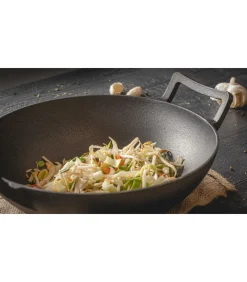 Wokpan / Wadjan - Gietijzer - ø 32 cm - zonder anti-aanbaklaag