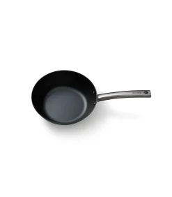 Wokpan Plaatstaal 24 cm Carbon Steel - alle warmtebronnen - Inductie