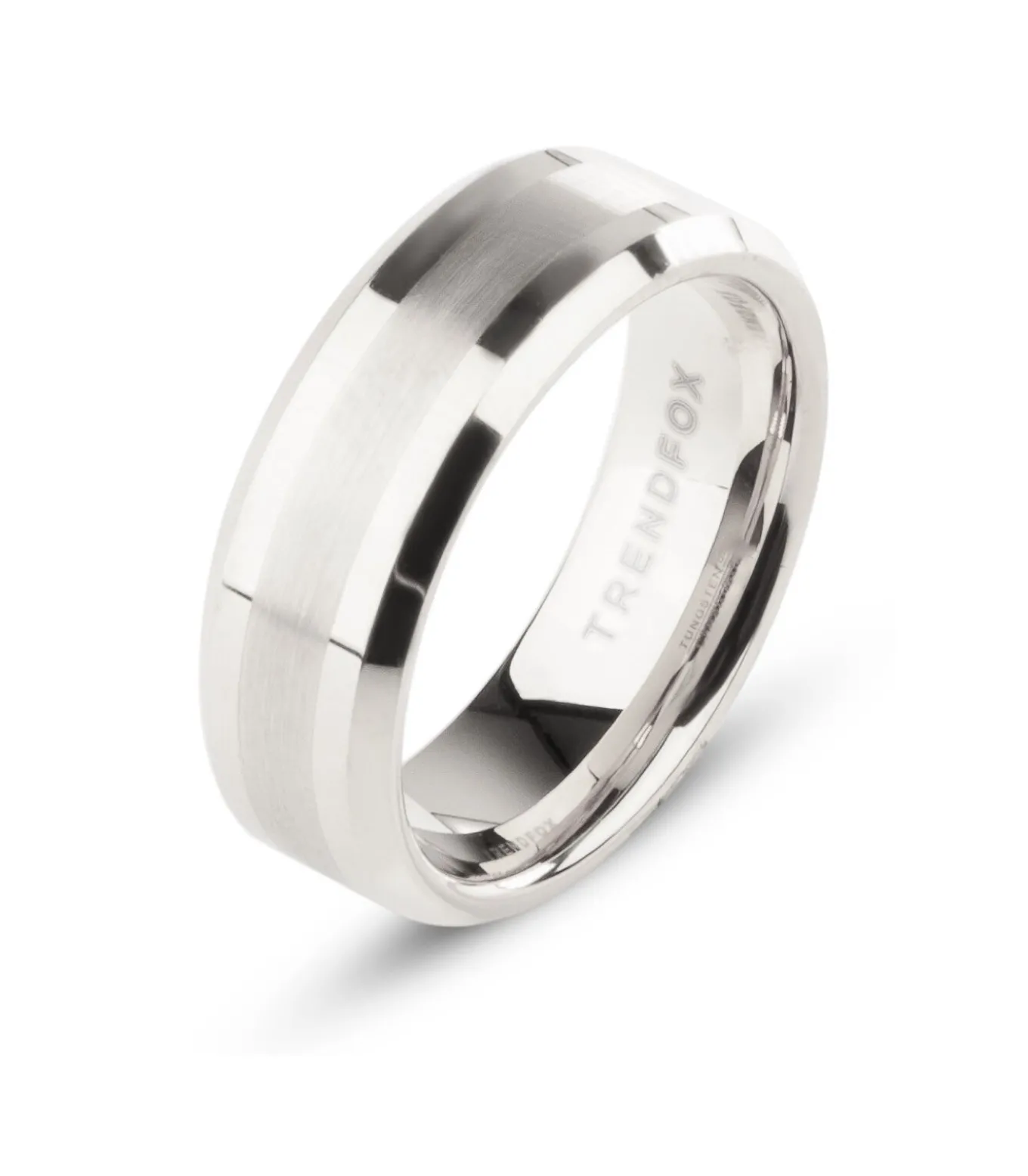 Wolfraam Heren Ring - Tungsten - Zilver Kleurig