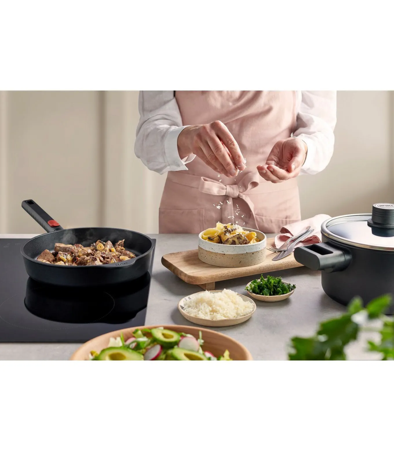 WOLL EcoLogic QXR Koekenpan inductie met afneembare greep - Ø280mm - Zwart