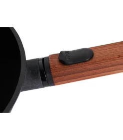 WOLL EcoLogic QXR Wok inductie met houten afneembare greep - Ø240mm - H 90mm - Zwart