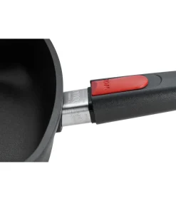 WOLL Nowo Titanium Vispan ovaal inductie met afneembare greep - 380x284x50mm - Zwart