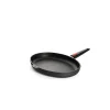 WOLL Nowo Titanium Vispan ovaal met afneembare greep - 380x284x50mm - Zwart
