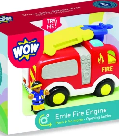 WOW Toys brandweerauto Ernie Fire Engine speelgoedvoertuig oranje