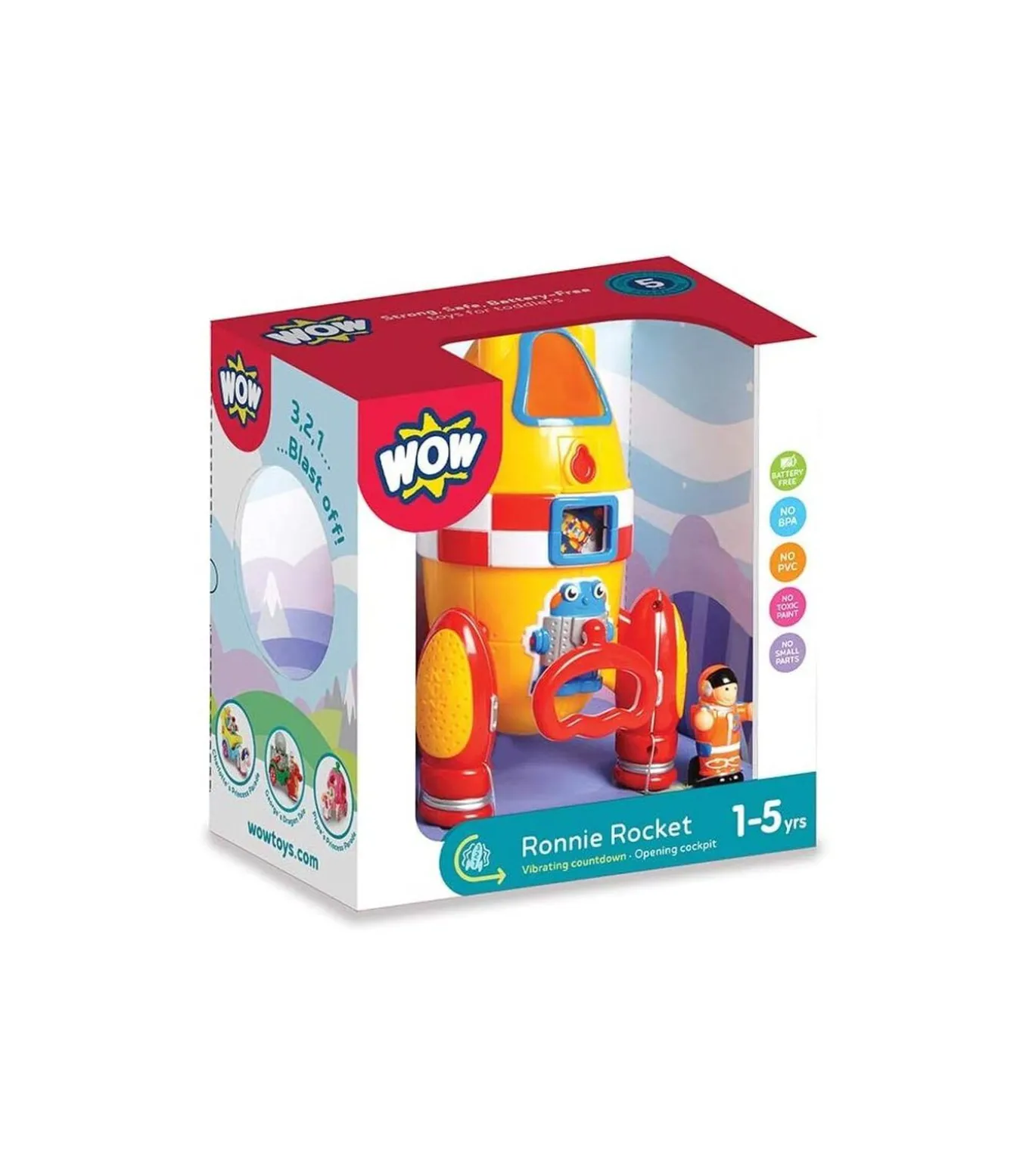WOW Toys raket speelgoed Ronnie Rocket voor kinderen