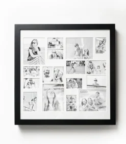 XLBoom Image Fotolijst - Collagelijst voor 15 foto's - In Hout - Wit