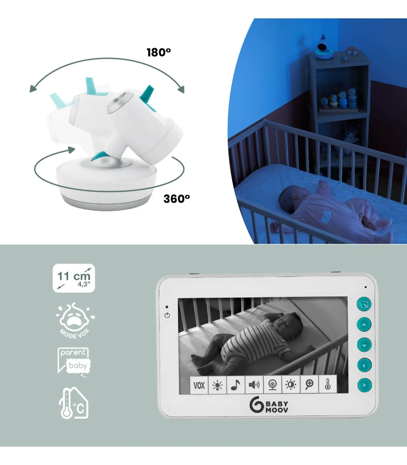 YOO-moov 360° video-babyfoon