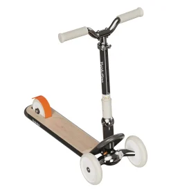 Yvolution kinderstep Classic Glider Black - verstelbaar en opvouwbaar