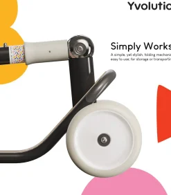 Yvolution kinderstep Classic Glider Black - verstelbaar en opvouwbaar