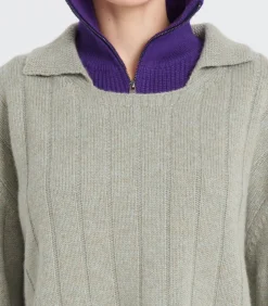 ZAYA 17 Peter Pan Kraag Trui 6 laags - 100% kasjmier