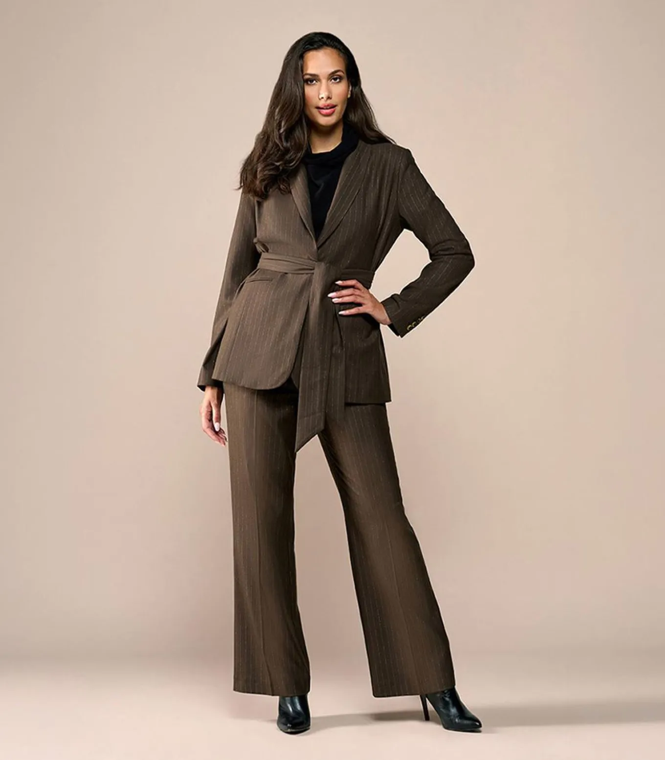 Zaylee Lurex Blazer Bruin