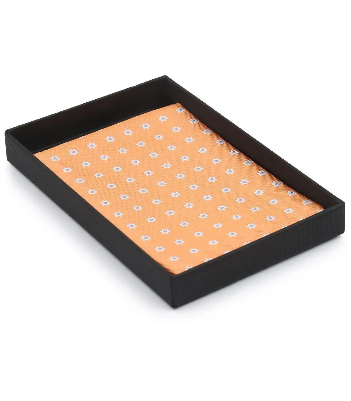 Zijde Pochet Abrikoos Print Flower