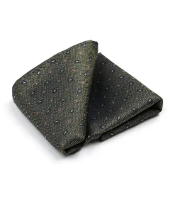 Zijde Pochet Small Paisley Olive