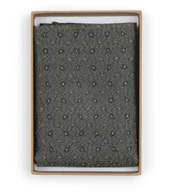 Zijde Pochet Small Paisley Olive