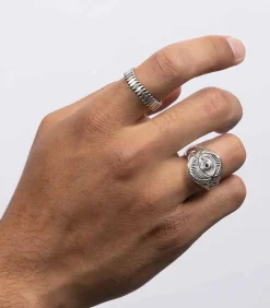 Zilveren ring voor mannen 