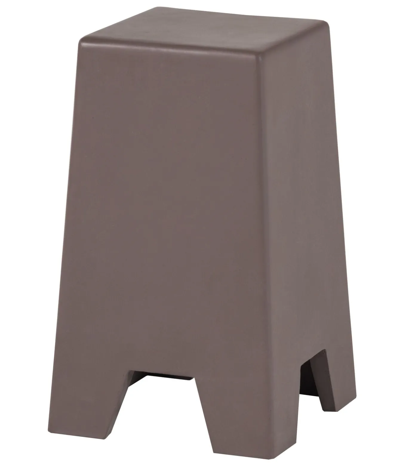 Zina Bijzettafel Hoog - Cement - Bruin - 51x36x36