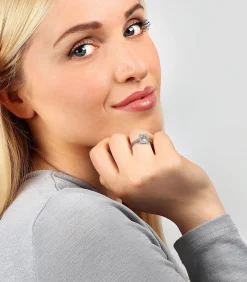 Zirkoon ring, Zilver 925 B-CLASSIC