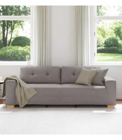 3-Zits Sofa met kussen Taupe Stof