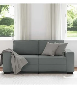 2-zitsbank 140 cm stof donkergrijs