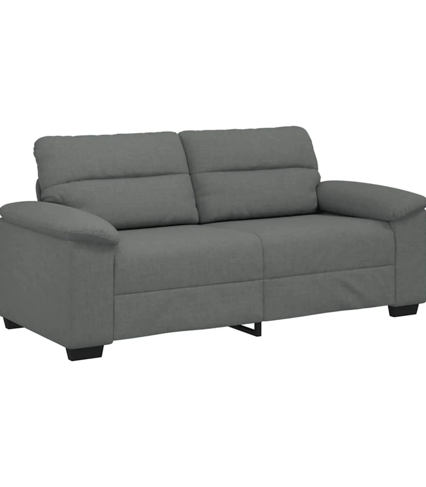 2-zitsbank 140 cm stof donkergrijs