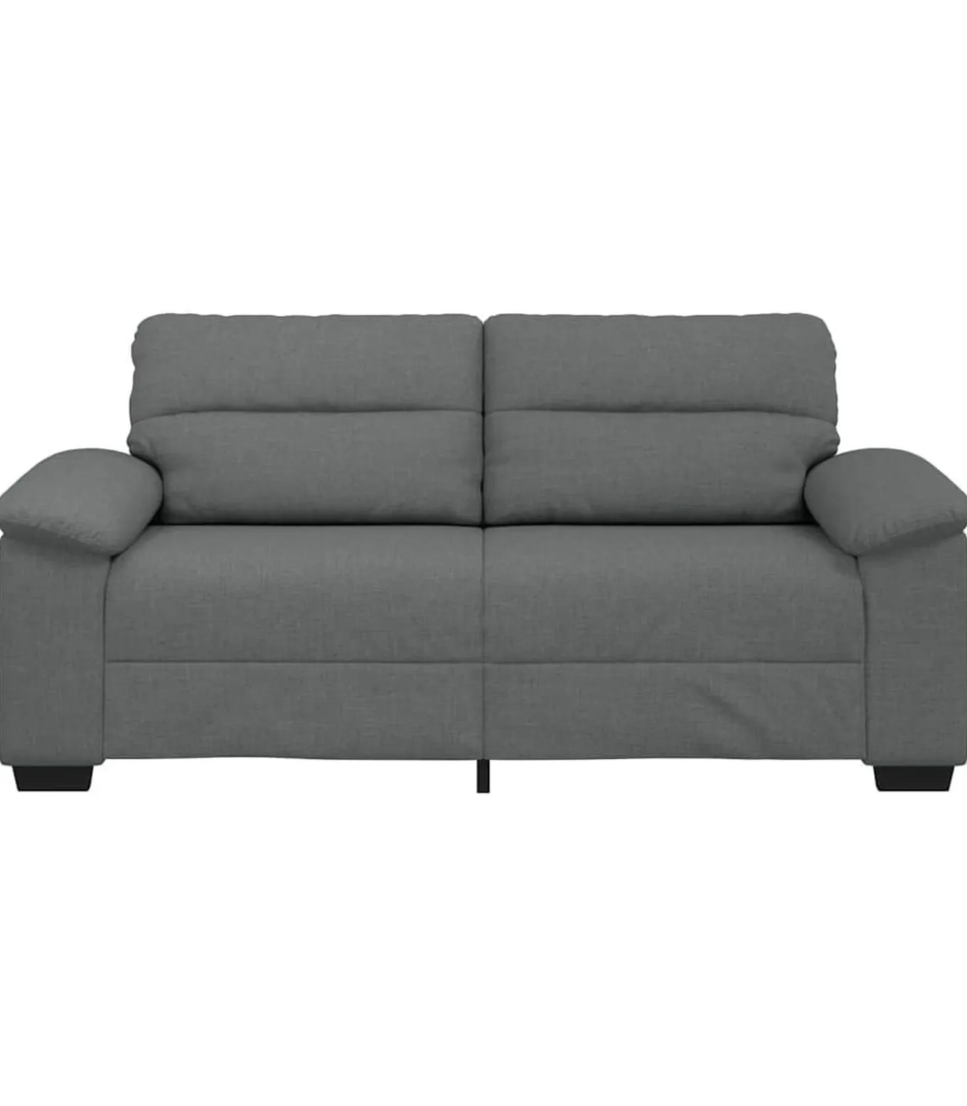 2-zitsbank 140 cm stof donkergrijs