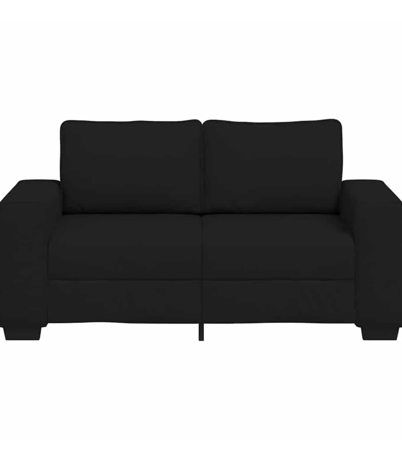 2-zitsbank 120 cm stof zwart