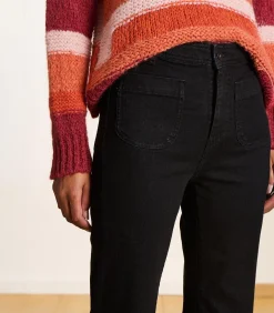 zwart bootcut jeans van organisch katoen