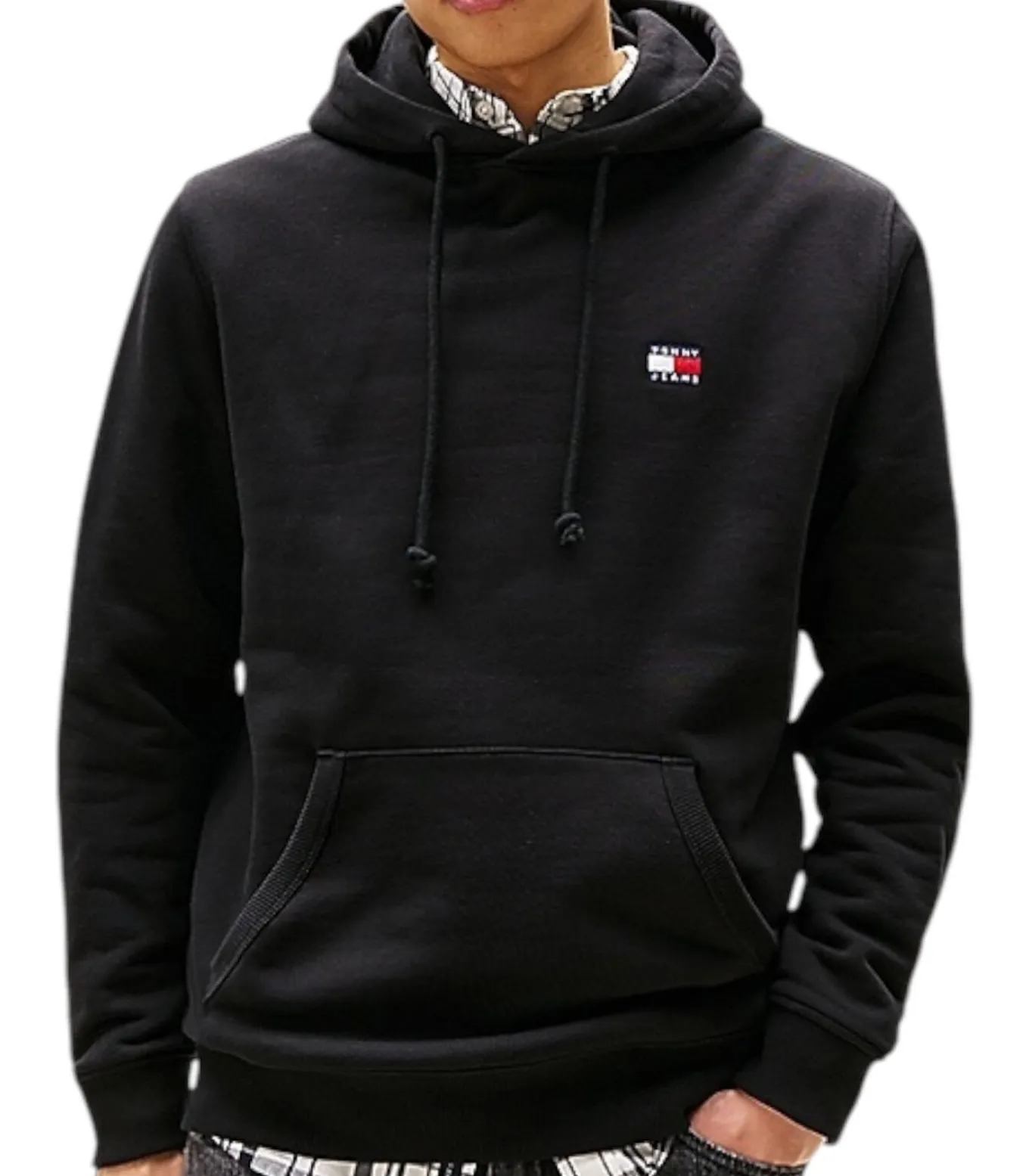 Zwarte Badge Hoodie