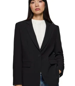 Zwarte blazer met knopen en Polo Club-details