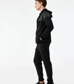 Zwarte Joggingbroek Rechte Pasvorm Met Ritszakken